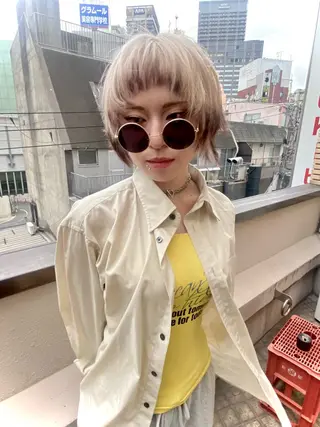 ショート habitt所属・Fu jiのヘアスタイル