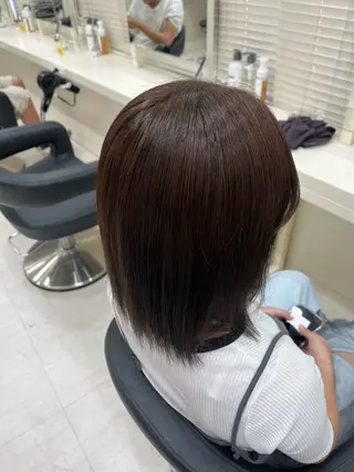 ショート カラー 大人上品ベージュ 🎀HARUNAのヘアスタイル