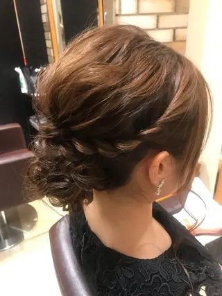 ヘアアレンジ 透明感カラー・ 髪質改善🩵イケダのヘアスタイル
