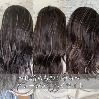 セミロング 🇺🇸ハイライト特 化美容師🇺🇸漆沢のヘアスタイル