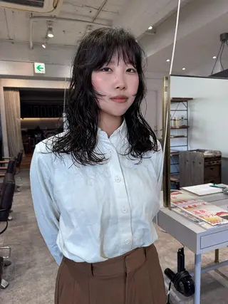 セミロング パーマ siki/ボブ パーマ/ayanaのヘアスタイル