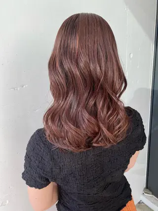 ミディアム カラー 髪質改善/レイヤー ストウシンゴのヘアスタイル