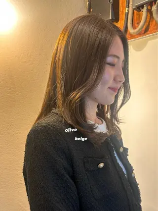 ミディアム カラー 暖色カラー/レイヤー 🌙 オノユリカのヘアスタイル