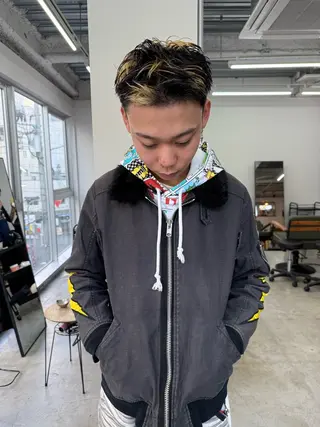 ショート カラー メンズ PARKiiiNG所属・m a iのヘアスタイル