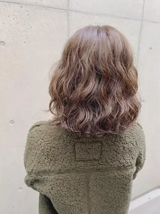 ミディアム カラー パーマ ブリーチ縮毛矯正/ デサキ ショウヘイのヘアスタイル