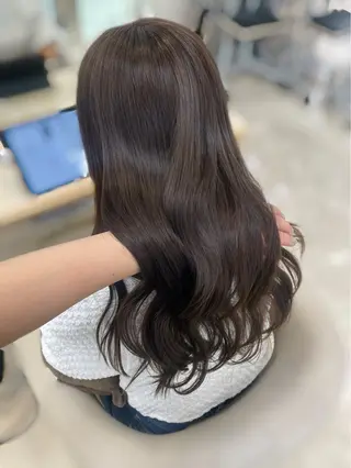 ロング カラー 透明感ワンカラー🎀 レイヤー/AOのヘアスタイル