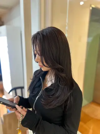 ロング カラー CIEL 難波店所属・🎀透明感/レイヤ ー/Kotona🎀のヘアスタイル