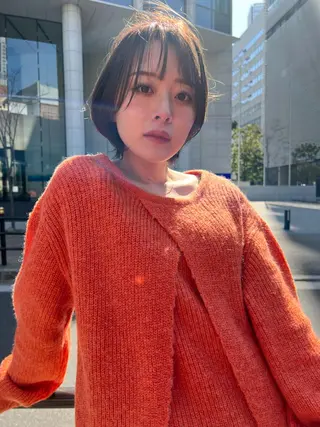 ショート カラー 髪質改善 中川 翔のヘアスタイル