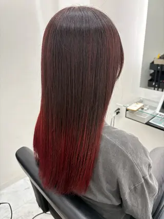 セミロング カラー 髪質改善サロン🫧 セキチサトのヘアスタイル