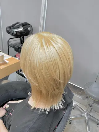 カラー メンズ 透明感ハイトーン☆ 今津 佑太のヘアスタイル