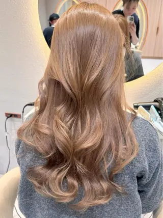 カラー ❤️ブリーチなし💚 ダブルカラー平野実花のヘアスタイル