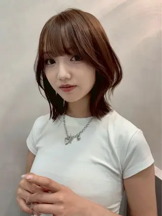 ミディアム 🎀ゆうな/艶髪/ 透明感カラー🎀のヘアスタイル