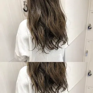 ロング カラー ショート/ボブ/ 白髪ぼかし/しんやのヘアスタイル