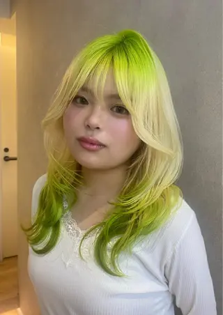 ロング カラー ヘアアレンジ ⭐️SORA⭐️ nail★colorのネイルデザイン