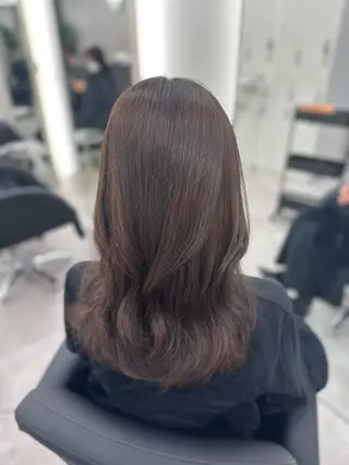ロング カラー Ardore大阪難波 カットカラーモデルのヘアスタイル