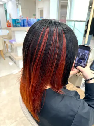 カラー 髪質改善/縮毛矯正/ 暖色カラー💫のヘアスタイル
