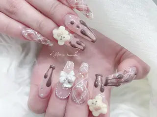 ネイル MoMoA Nail ネイル長さ出し専門店のネイルデザイン