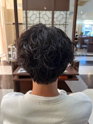 ショート パーマ メンズ AROH  men's cut&men's perm 船橋店所属・🧊メンズ特化🧊 高木航希のヘアスタイル