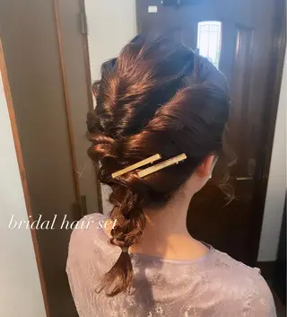 セミロング ヘアアレンジ flen所属・𖤣𖥧𖥣𖥧田中 姫乃𖤣𖥧𖥣𖡡のヘアスタイル