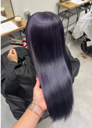 ロング カラー RIO🩶NEXT/ エクステ/ハイトーンのヘアスタイル