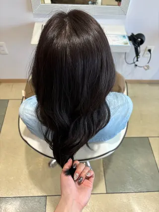 ロング カラー 透明感カラー/ くびれヘア/ユウユのヘアスタイル