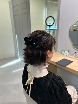 ショート ヘアアレンジ 楓夏️🫧/モデル様 募集中/ヘアアレンジのヘアスタイル