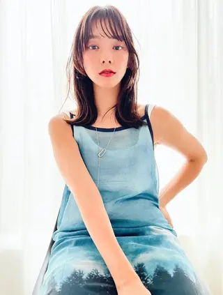 ミディアム カラー MUSASHI ブリーチカラー◎のヘアスタイル