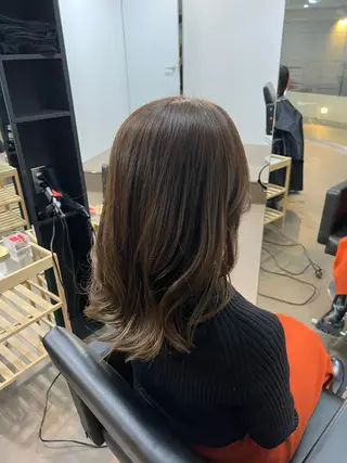 ミディアム カラー 神戸ボブ✂️ ioe三宮/田 伸佳のヘアスタイル