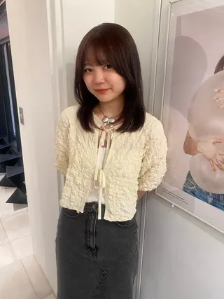 ミディアム カラー riria/ボブ /ブラウンカラー🎀のヘアスタイル