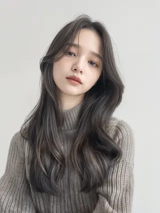 ロング カラー レイヤー/ハッシュ 渋谷/サッタのヘアスタイル