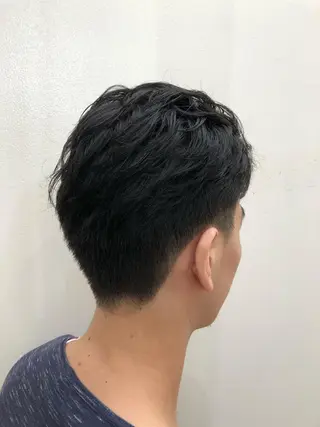 ショート メンズ 艶カラー🌙縮毛矯正 /ボブ【Reina】のヘアスタイル