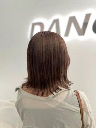 ミディアム カラー ❄最強かわいいカラー ❄️MINA❄️のヘアスタイル