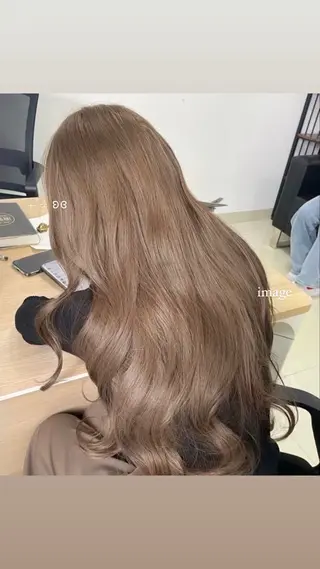 カラー 透ける透明感カラー 🤍anju🎀のヘアスタイル