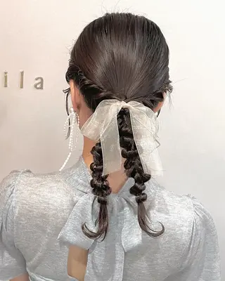 セミロング エクステ＆ヘアセット Milaのヘアスタイル