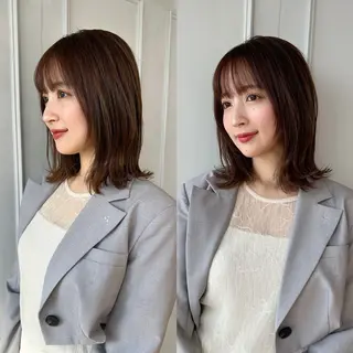 ミディアム 鎌倉 彩のヘアスタイル