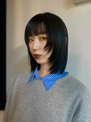 ミディアム カラー suiu所属・カラーモデル募集中♪ nanamiのヘアスタイル