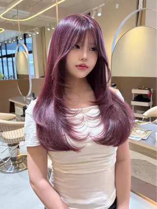 ロング カラー La fith hair lov.駅家店【ラフィス ヘアー ロブ】所属・Lafithhair lov. 福山駅家店のヘアスタイル