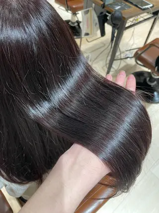 セミロング 失敗しない顔まわり× 小顔補正レイヤー難波のヘアスタイル