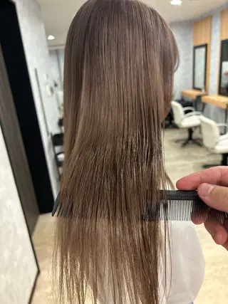 ロング 最新ケアカラー 髪質改善YUTOのヘアスタイル