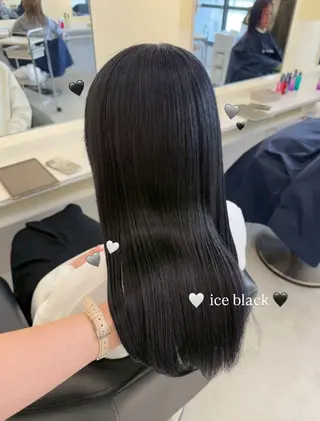 セミロング カラー Parve Mix 森 美遥🇰🇷🩶のヘアスタイル