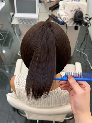 カラー 🍀癒しヘッドスパ付 💚真凜のヘアスタイル