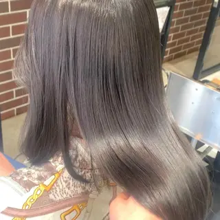 ミディアム ブリーチなしダブル/ レイヤーカット 小棹のヘアスタイル