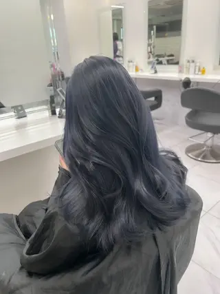 ロング カラー パーマ ヘアアレンジ メンズ キッズ ブリーチなしカラー/ ブラウン/レイヤーのヘアスタイル