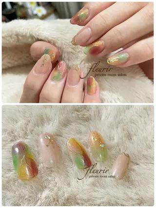 ネイル フルリール 【プライベートサロンのネイルデザイン