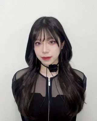 ロング カラー 艶モテ・韓国スタイル 🤍りんのヘアスタイル