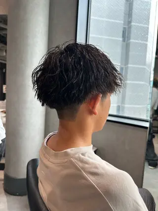 ショート パーマ ヘアアレンジ メンズ NEXT NEO所属・メンズヘア静岡 ✂︎Ryuheiのヘアスタイル