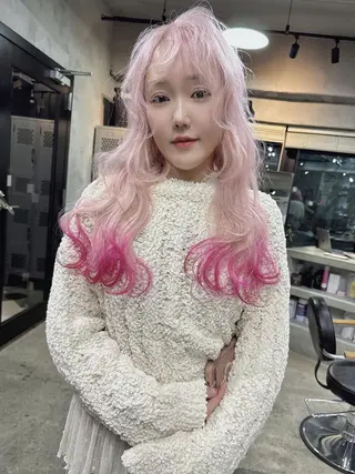 ロング カラー ハイトーン/ブリーチ MAYURI🌺横浜のヘアスタイル