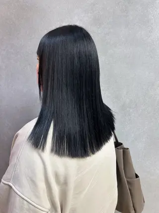 ミディアム カラー 伶風/ボブ/ ヘーゼルベージュのヘアスタイル