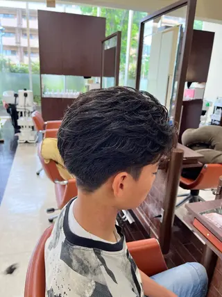 ショート メンズ AROH men's cut&men's perm 船橋店所属・🧊メンズ特化🧊 高木航希のヘアスタイル