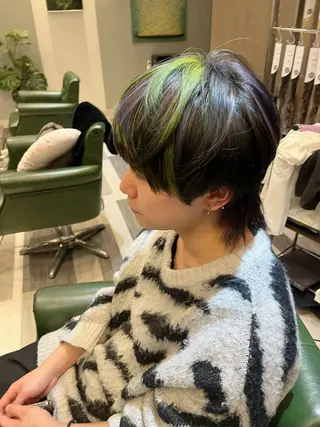 ショート カラー メンズ 松下 倫子のヘアスタイル